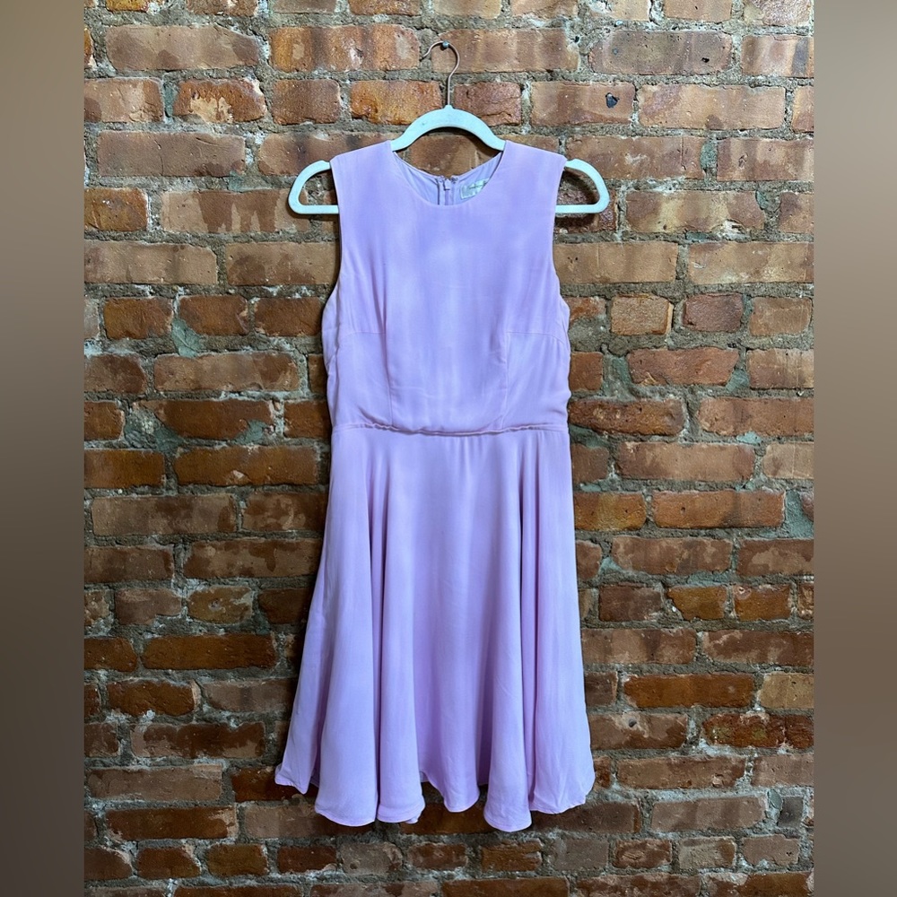 French connection chiffon lilac dress
